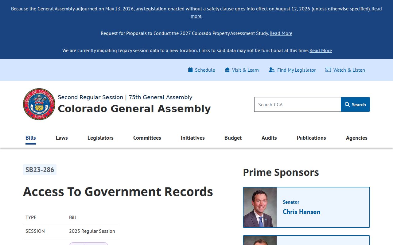 Crowley County civil docket searchable electronic records legislation