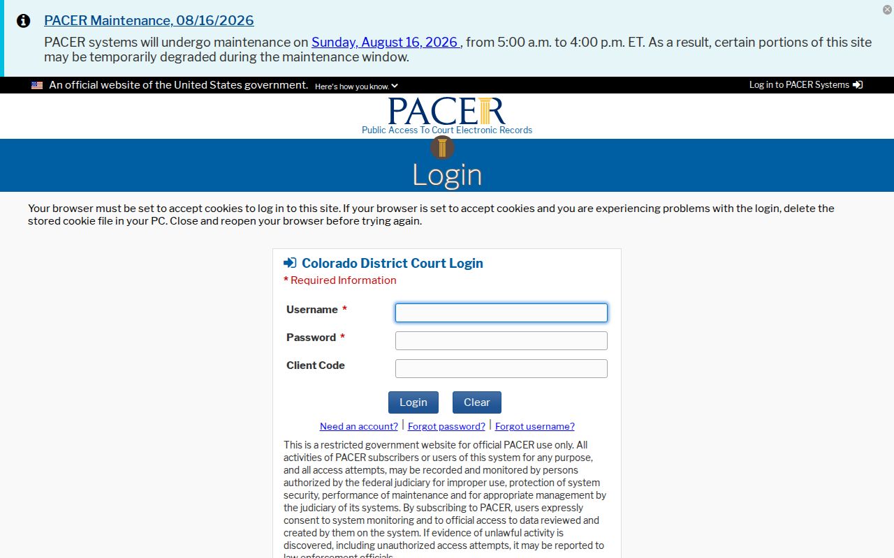 Crowley court docket District of Colorado federal query